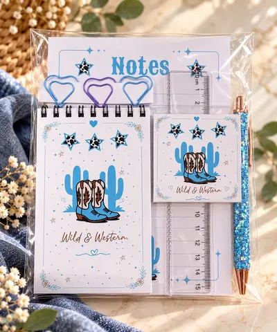 'Wild & Western' Mini Stationery Pack